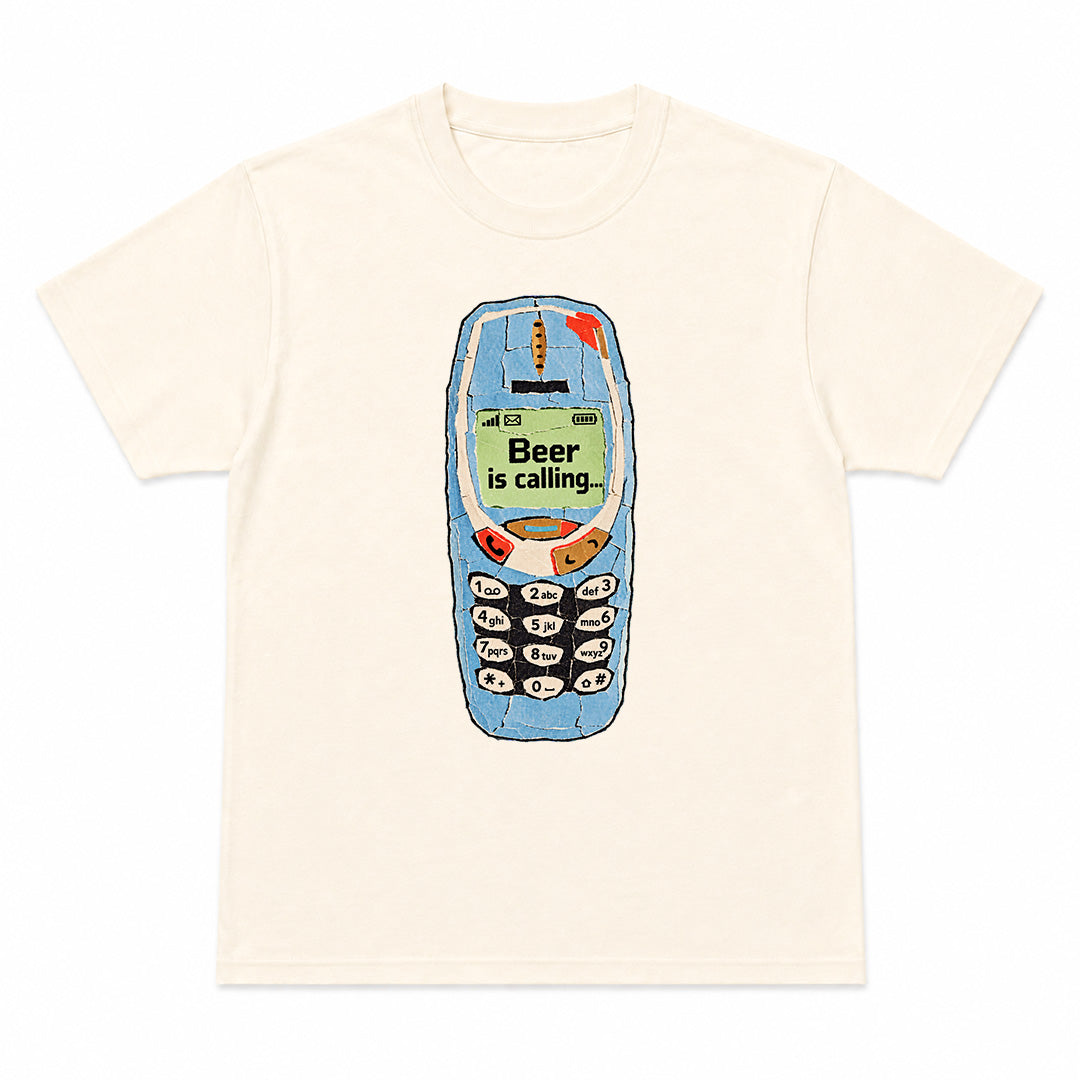 BEER IS CALLING - T-Shirt Premium Unisex