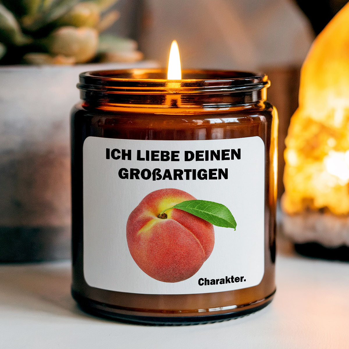 ICH LIEBE DEINEN CHARAKTER PFIRSICH - Duftkerze