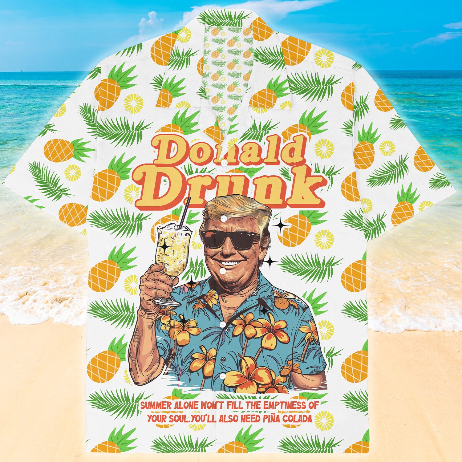 DONALD DRUNK - Hawaiihemd