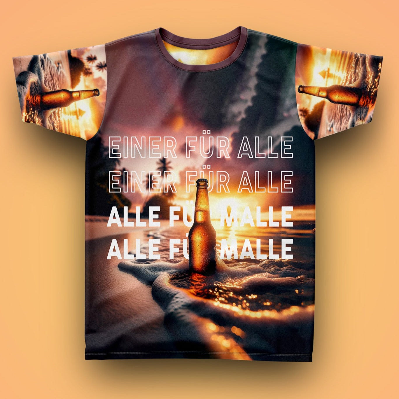 ALLE FÜR MALLE - Fullprint Shirt
