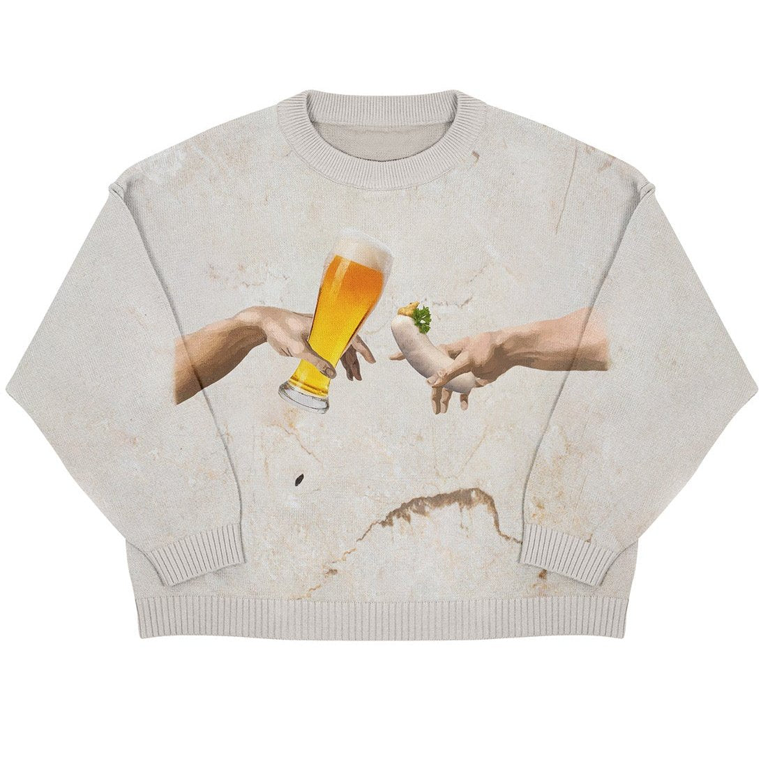 ERSCHAFFUNG x WEIßBIER - Knit Sweatshirt