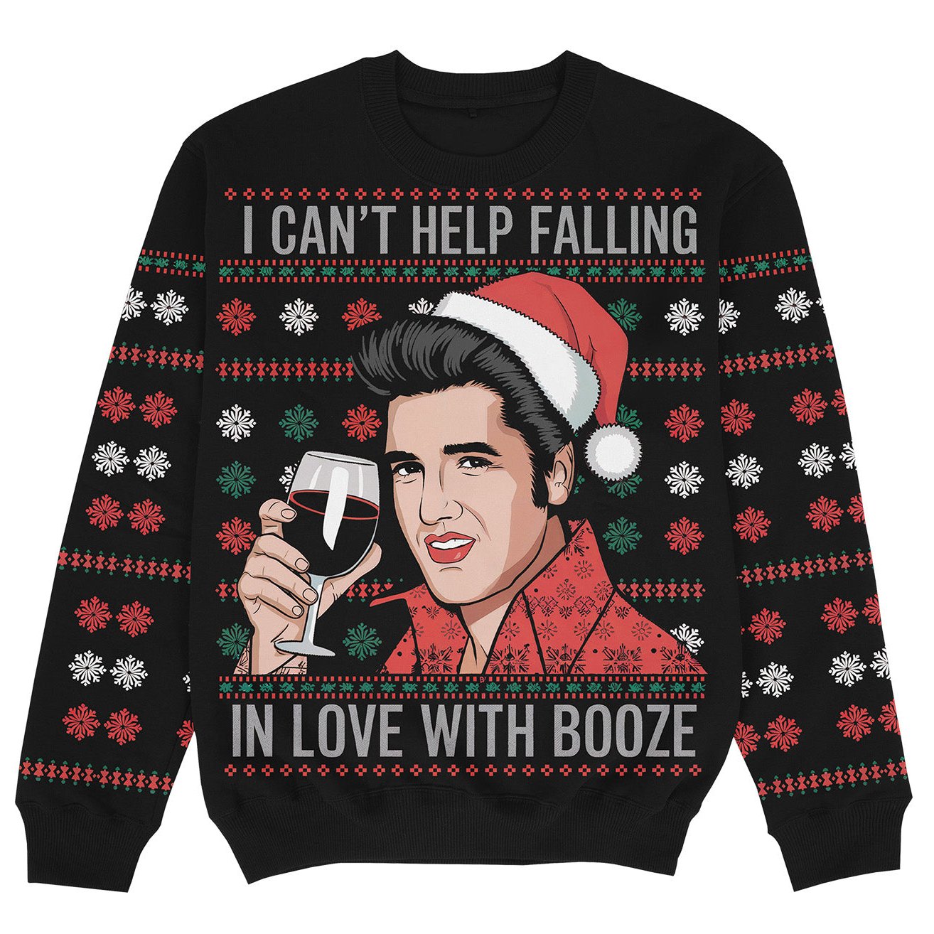 FALLING IN LOVE BITH BOOZE - Christmas Sweater