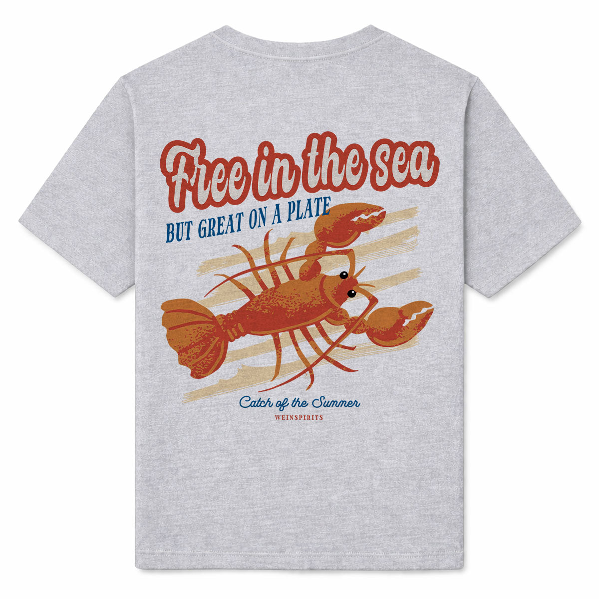 FREE IN THE SEA - Premium T-Shirt Backprint