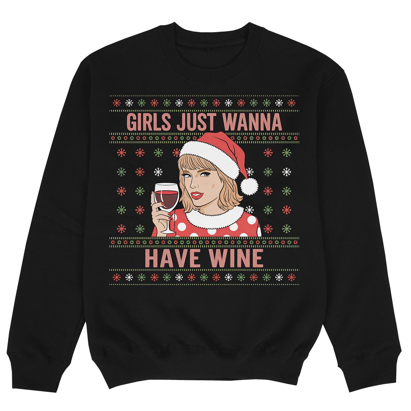 GIRLS JUST WANNA HAVE WINE - Premium Sweater