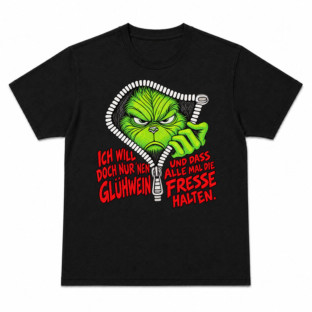 ICH WILL NUR GLÜHWEIN - Camiseta Navideña