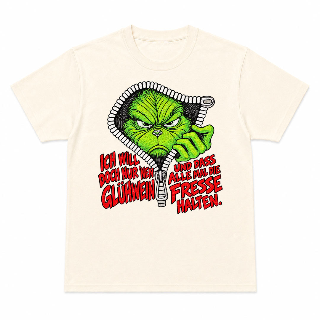 ICH WILL NUR GLÜHWEIN - Camiseta Navideña