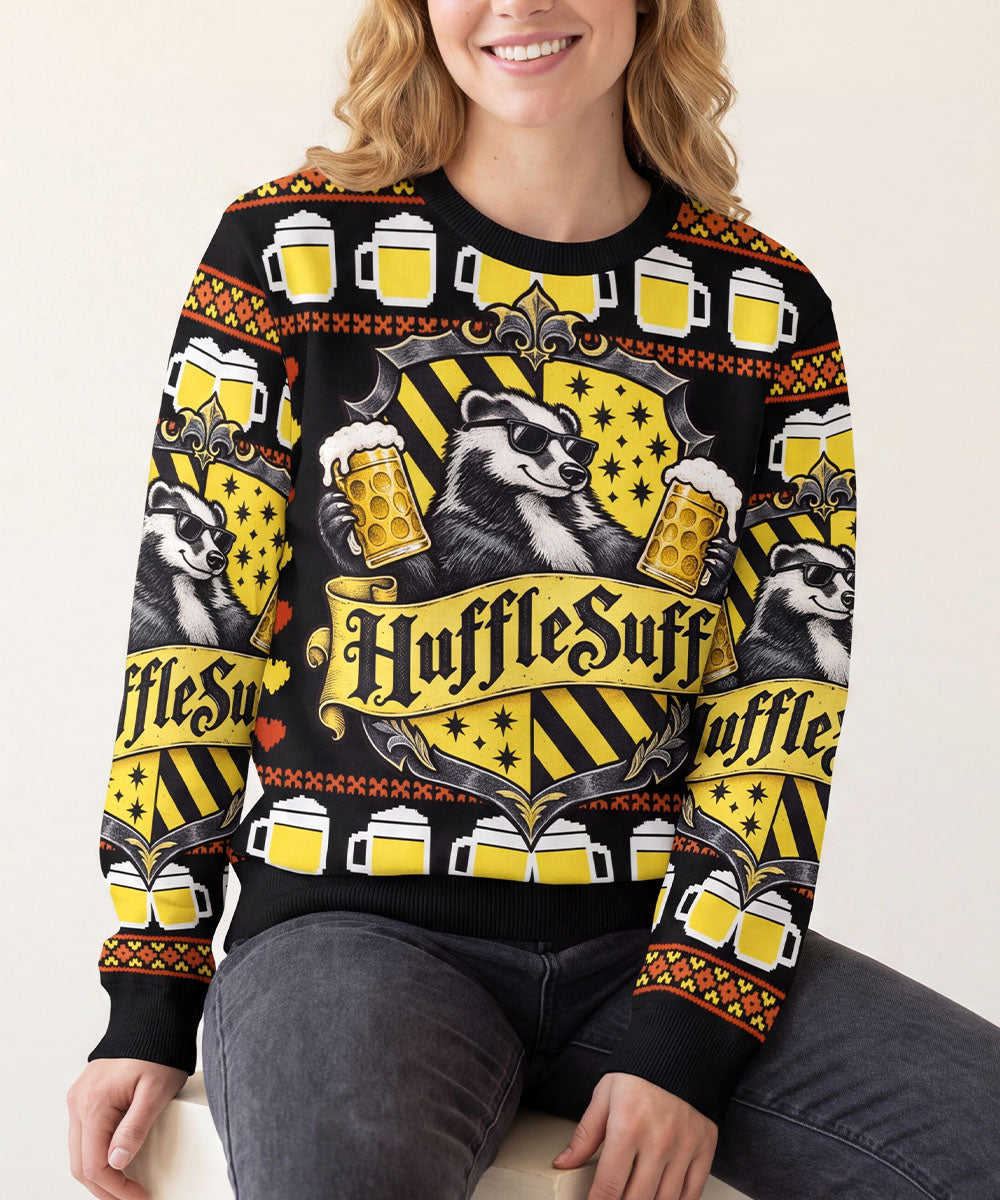 HUFFLESUFF - Felpa natalizia Signature