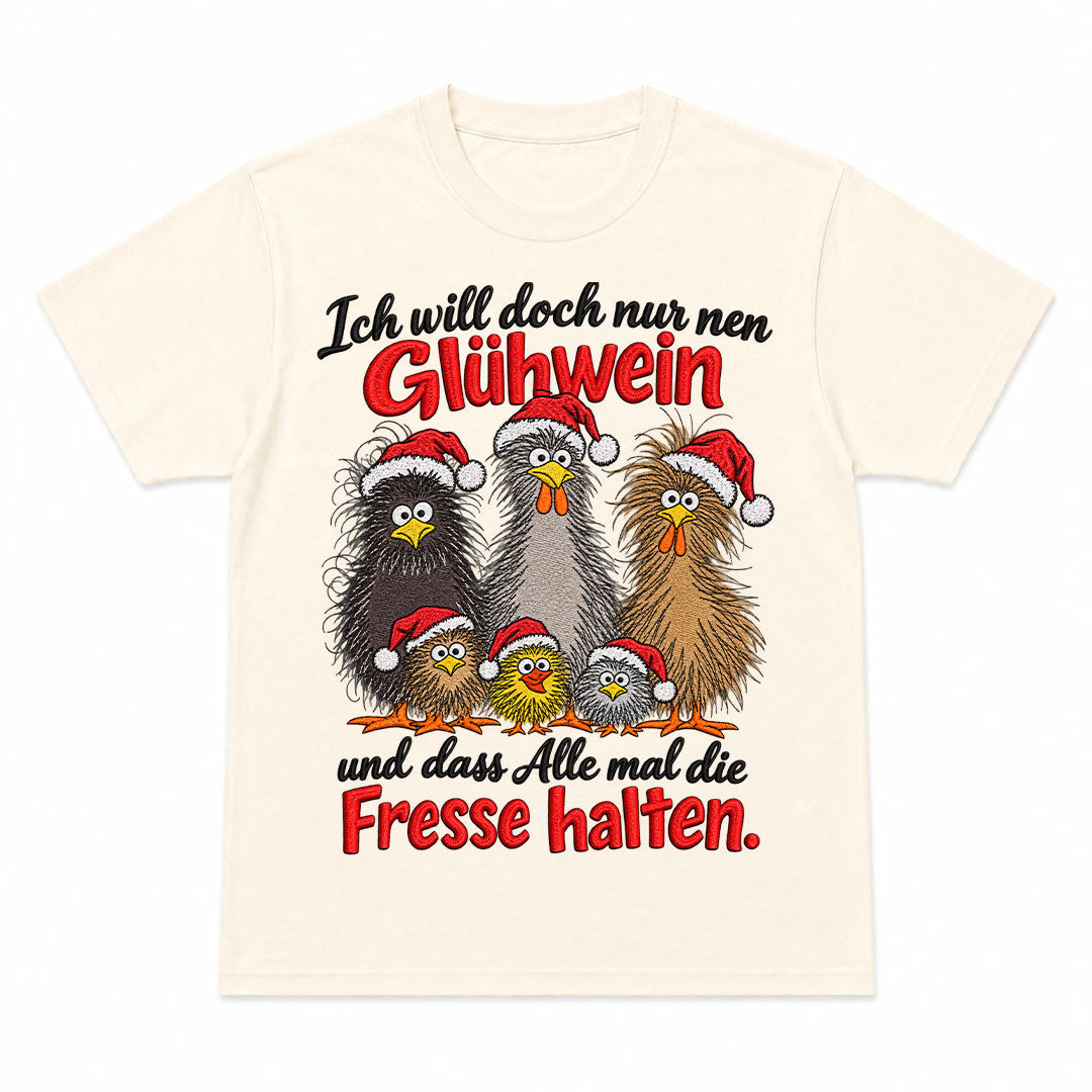 ICH WILL NUR NEN GLÜHWEIN - Kerst T-Shirt
