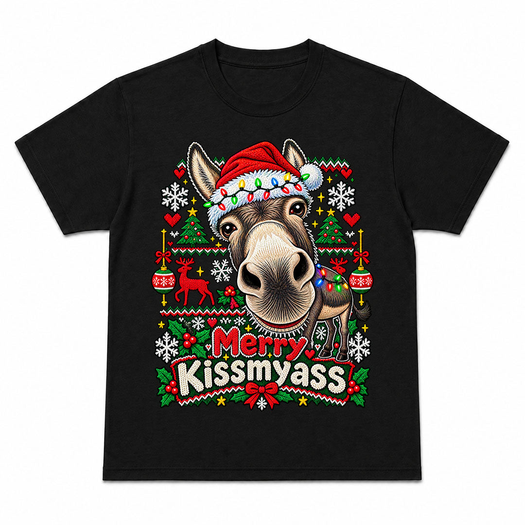 MERRY KISSMYASS - Christmas Tee