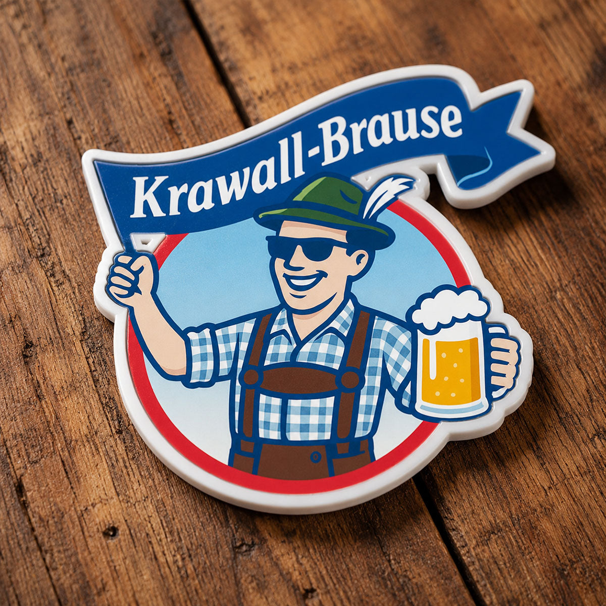 KRAWALLBRAUSE - Trachten-Anstecker
