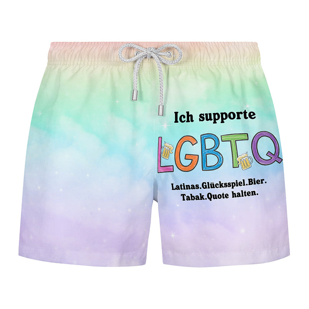 LGBTQ - Premium Badehort Fullprint