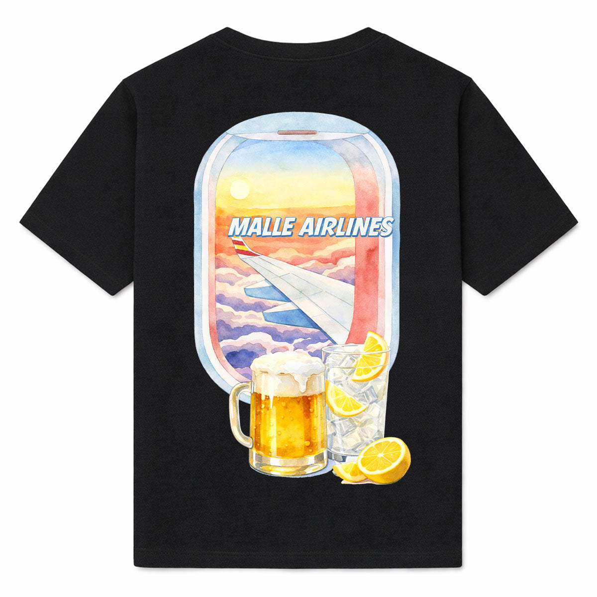 MALLE AIRLINES - Premium T-Shirt Backprint