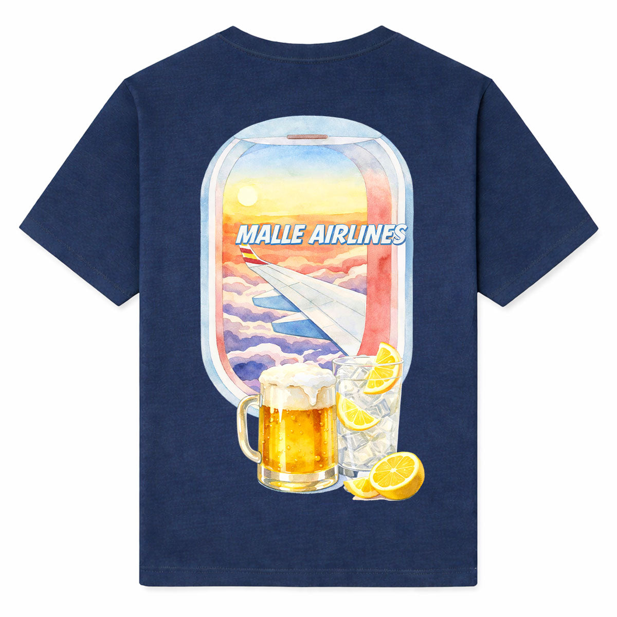 MALLE AIRLINES - Premium T-Shirt Backprint
