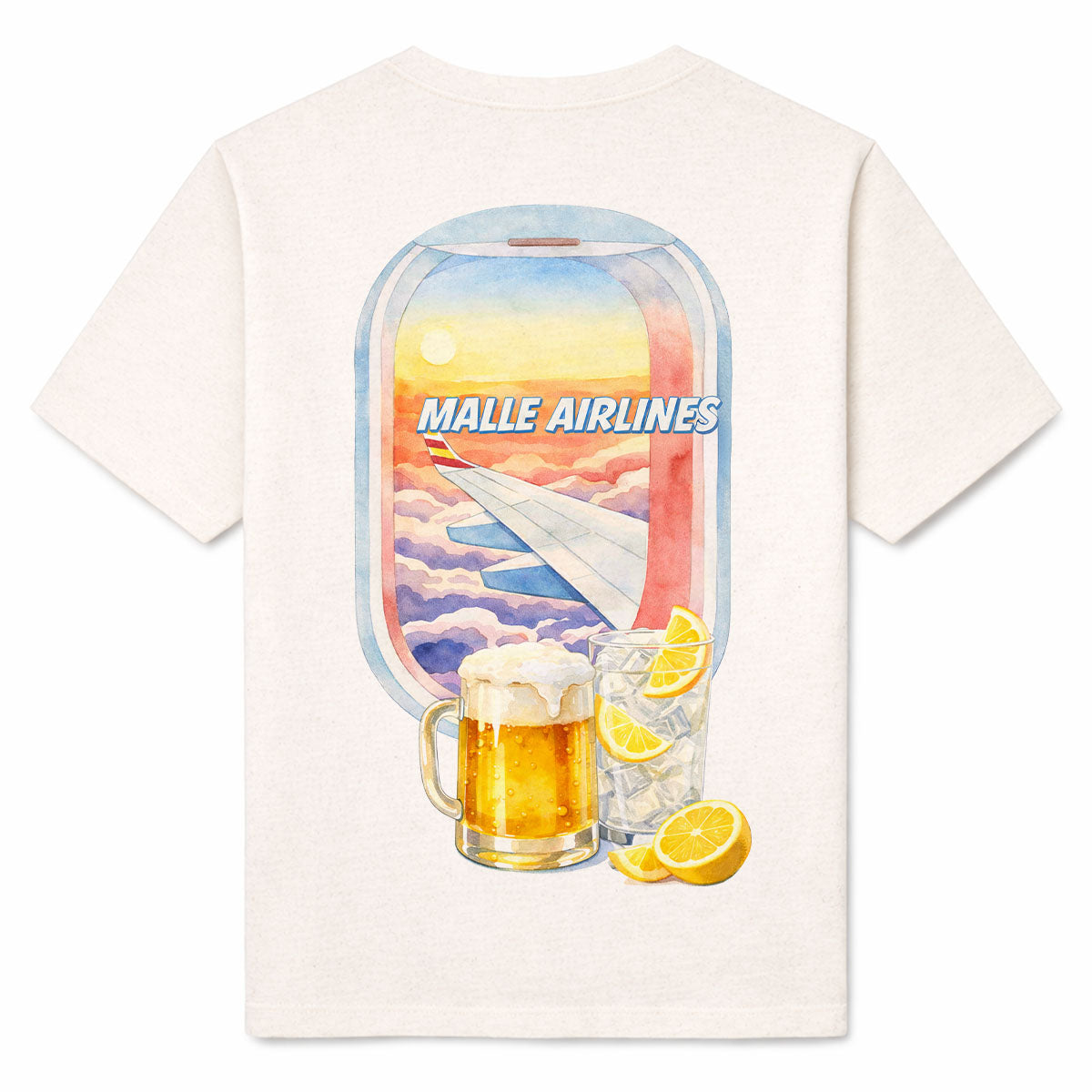 MALLE AIRLINES - Premium T-Shirt Backprint