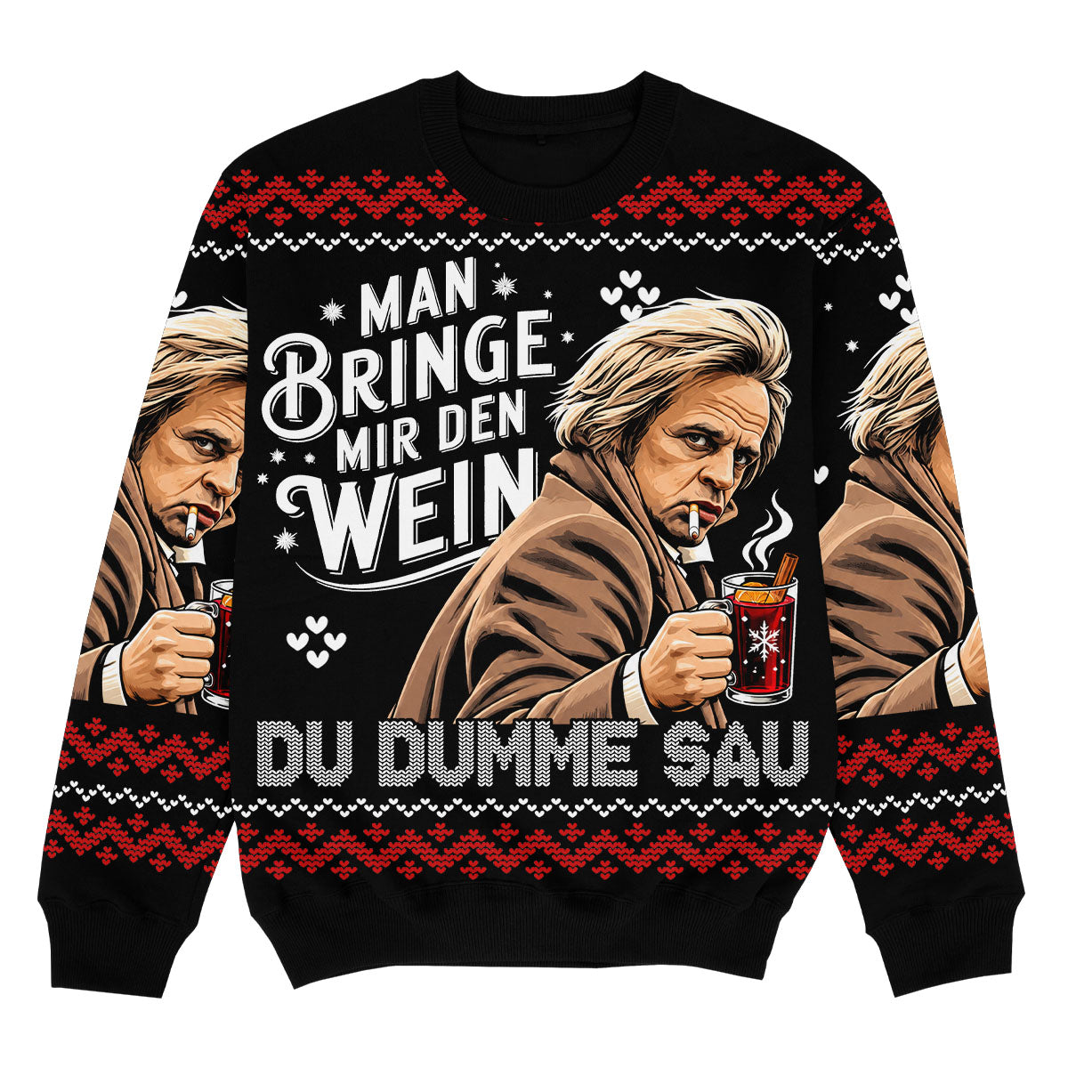 DU DUMME SAU - Signature Kersttrui