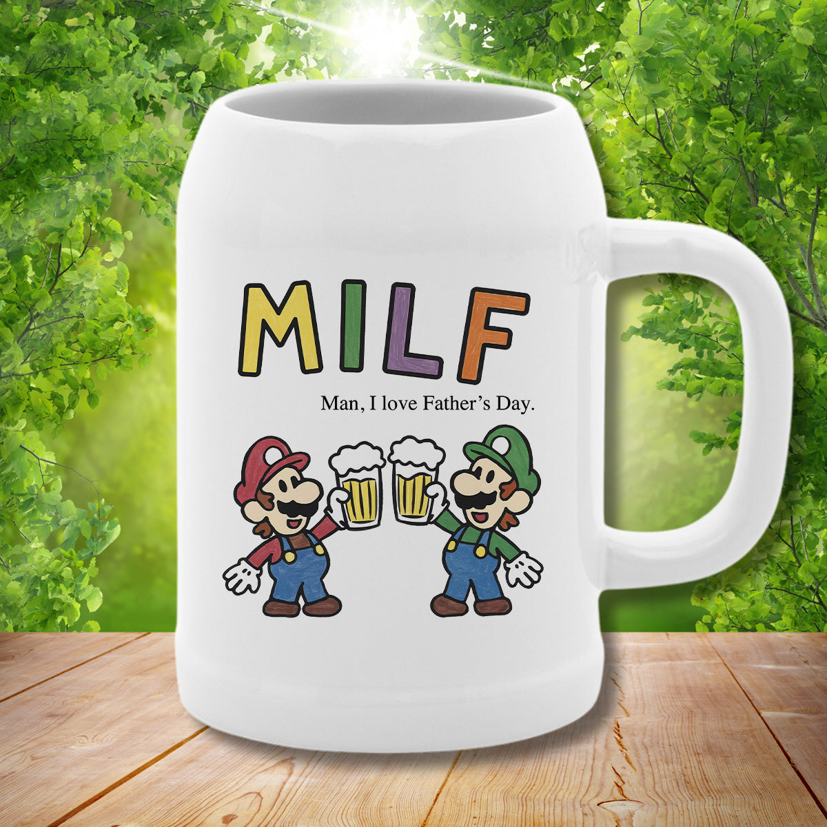 MILF FATHER'S DAY - Chope de bière en pierre
