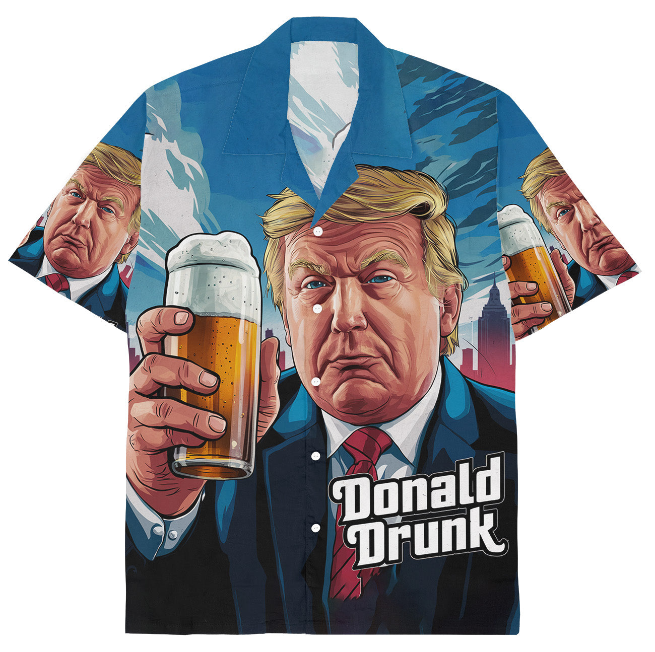 DONALD DRUNK - Hawaiihemd