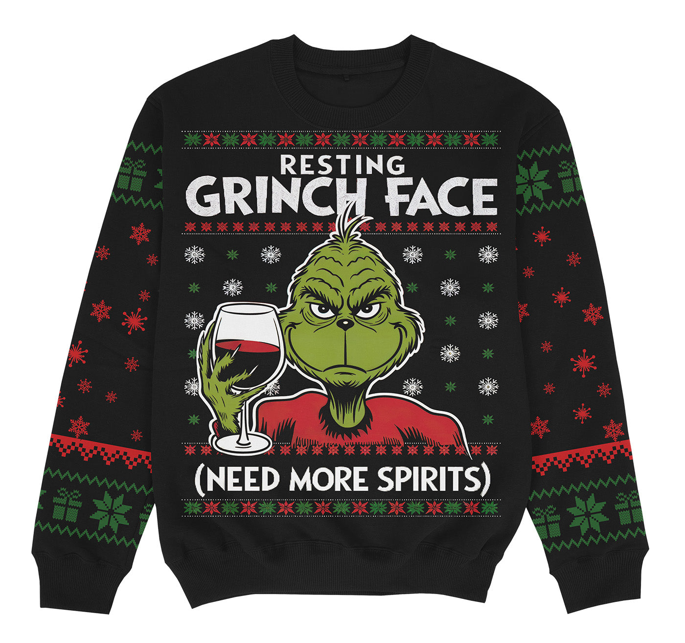 RESTING GRINCH FACE - Christmas Sweater