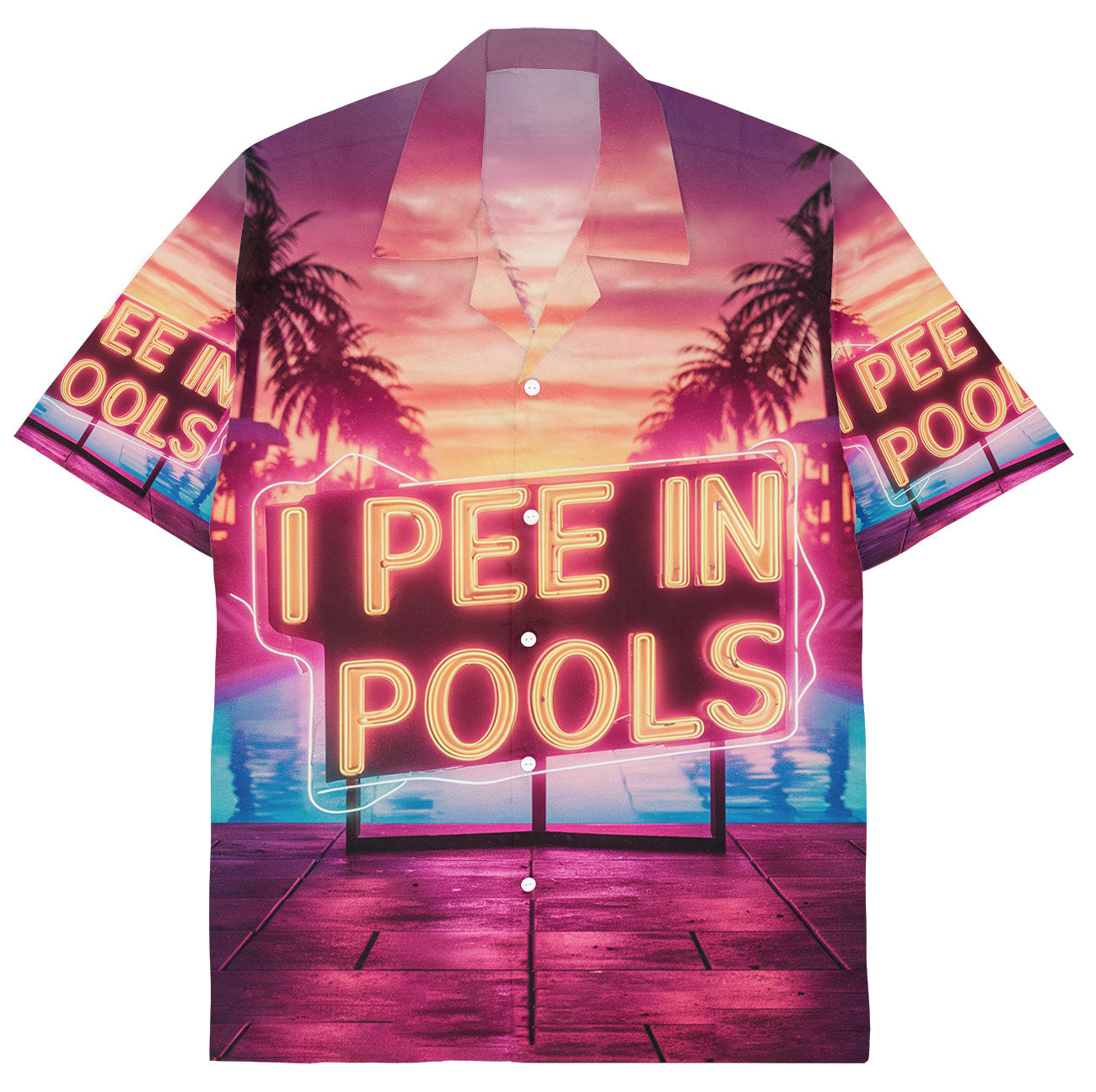 I PEE IN POOLS - Hawaiihemd