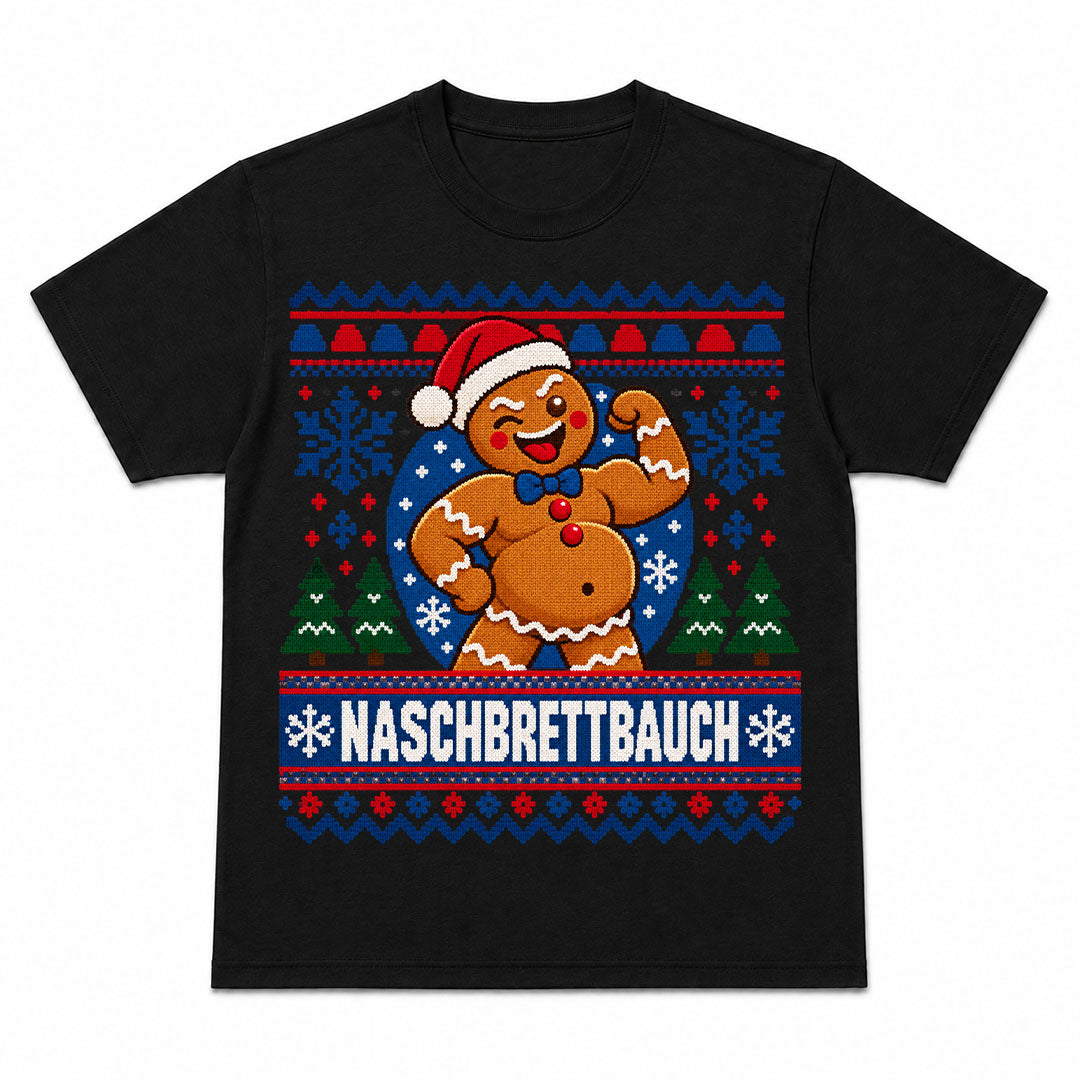 NASCHBRETTBAUCH - Camiseta Navideña