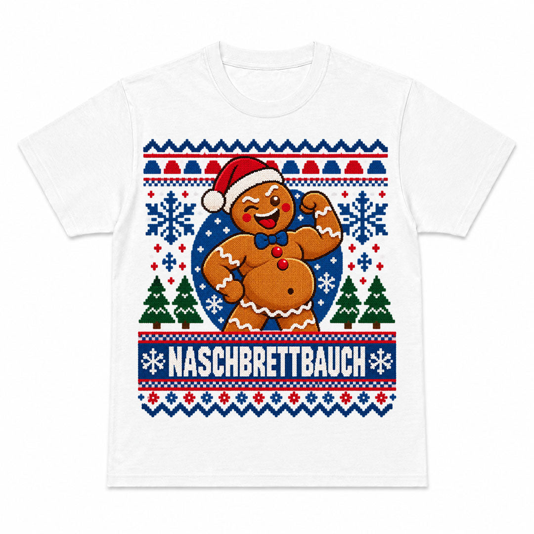 NASCHBRETTBAUCH - Camiseta Navideña