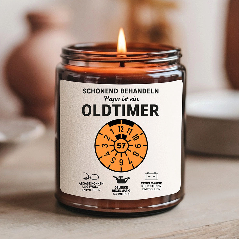 OLDTIMER - Personalisierbare Duftkerze