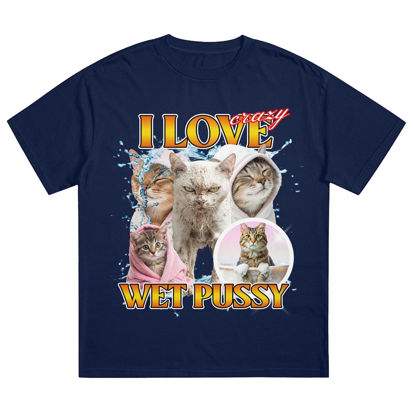 I LOVE WET CATS - Premium Shirt Unisex