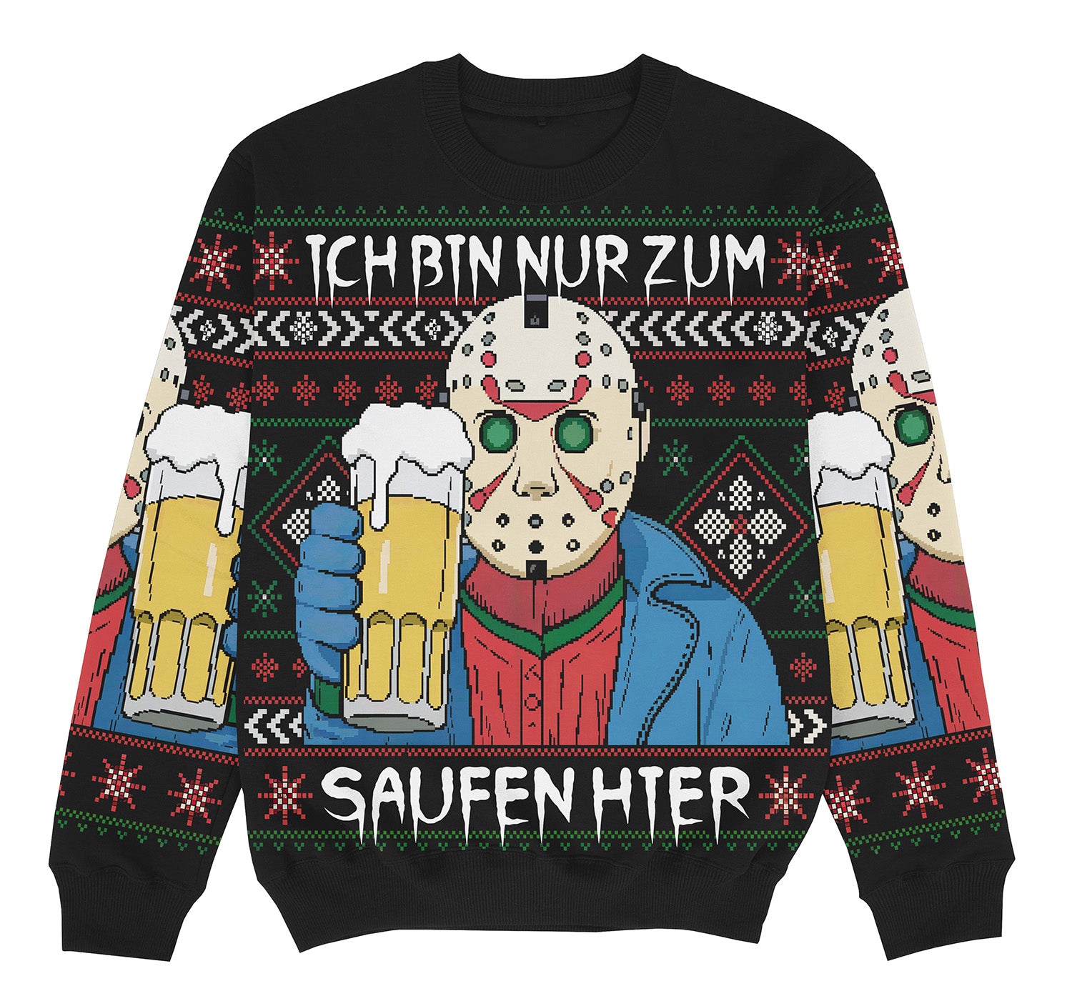 ZUM SAUFEN HIER - Fullprint Sweater