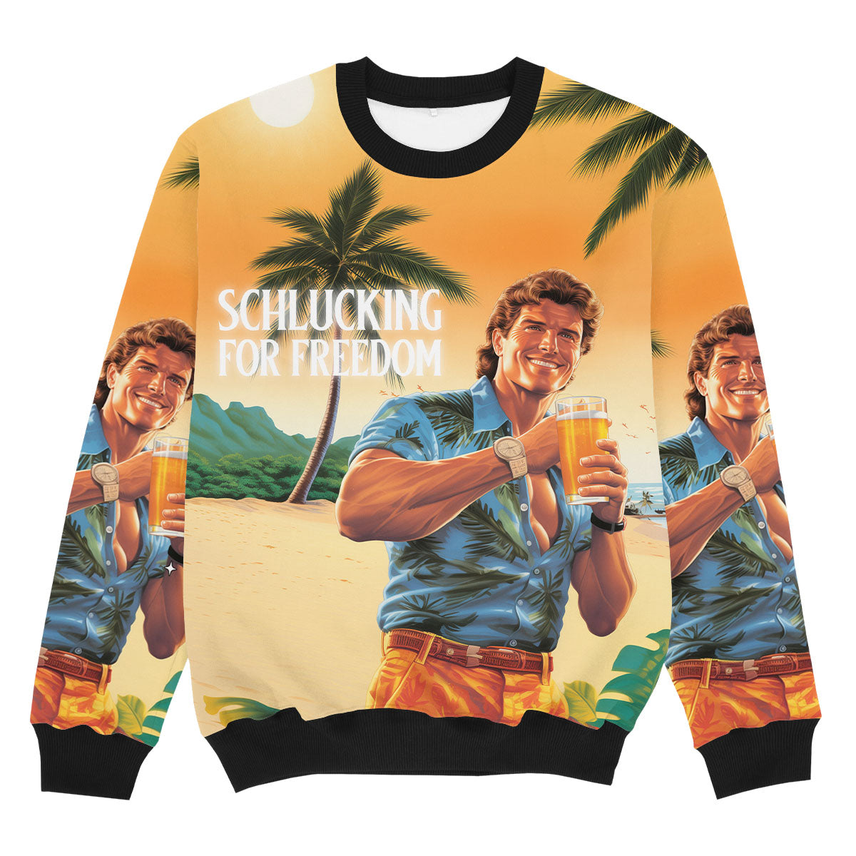 SCHLUCKING FOR FREEDOM - Premium Fullprint Sweater