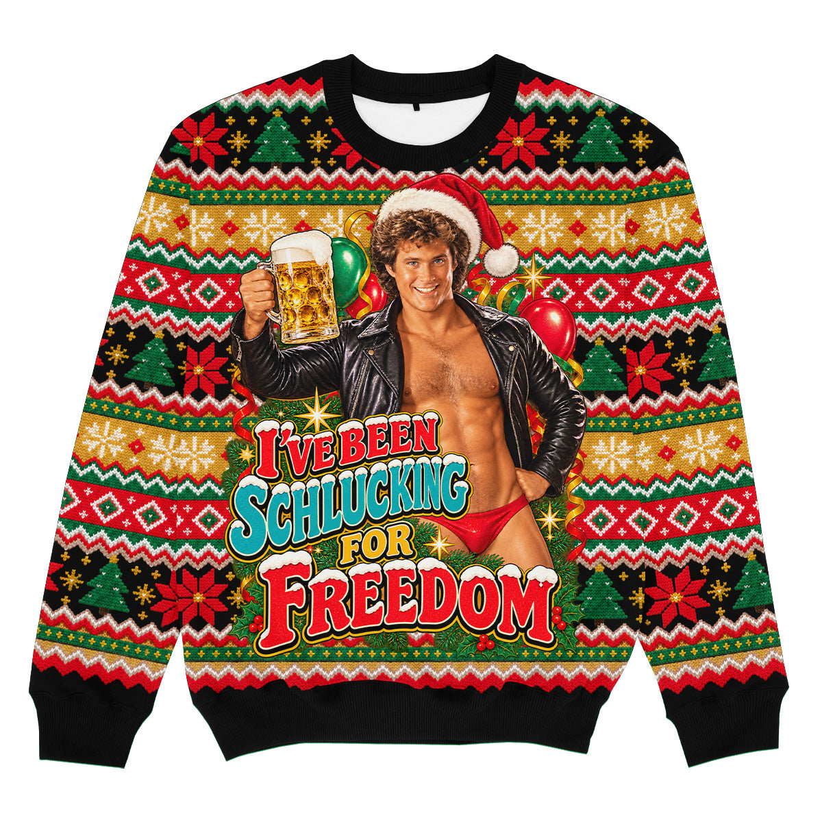 SCHLUCKING FOR FREEDOM - Pull de Noël Signature