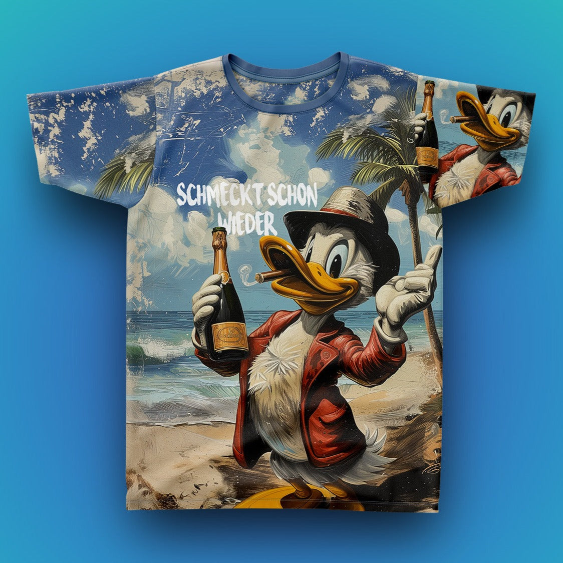 SCHMECKT SCHON WIEDER - Fullprint Tshirt