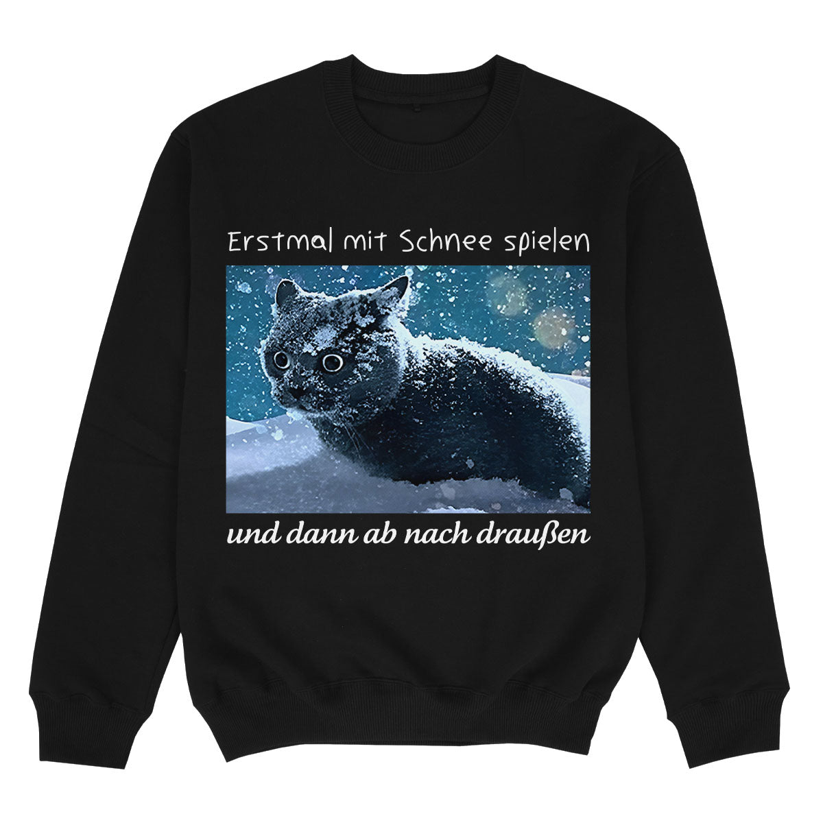ERSTMAL MIT SCHNEE SPIELEN - Premium Sweater