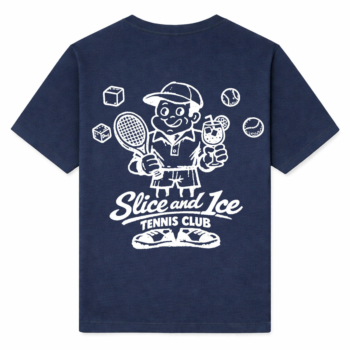 SLICE AND ICE - Premium T-Shirt Backprint
