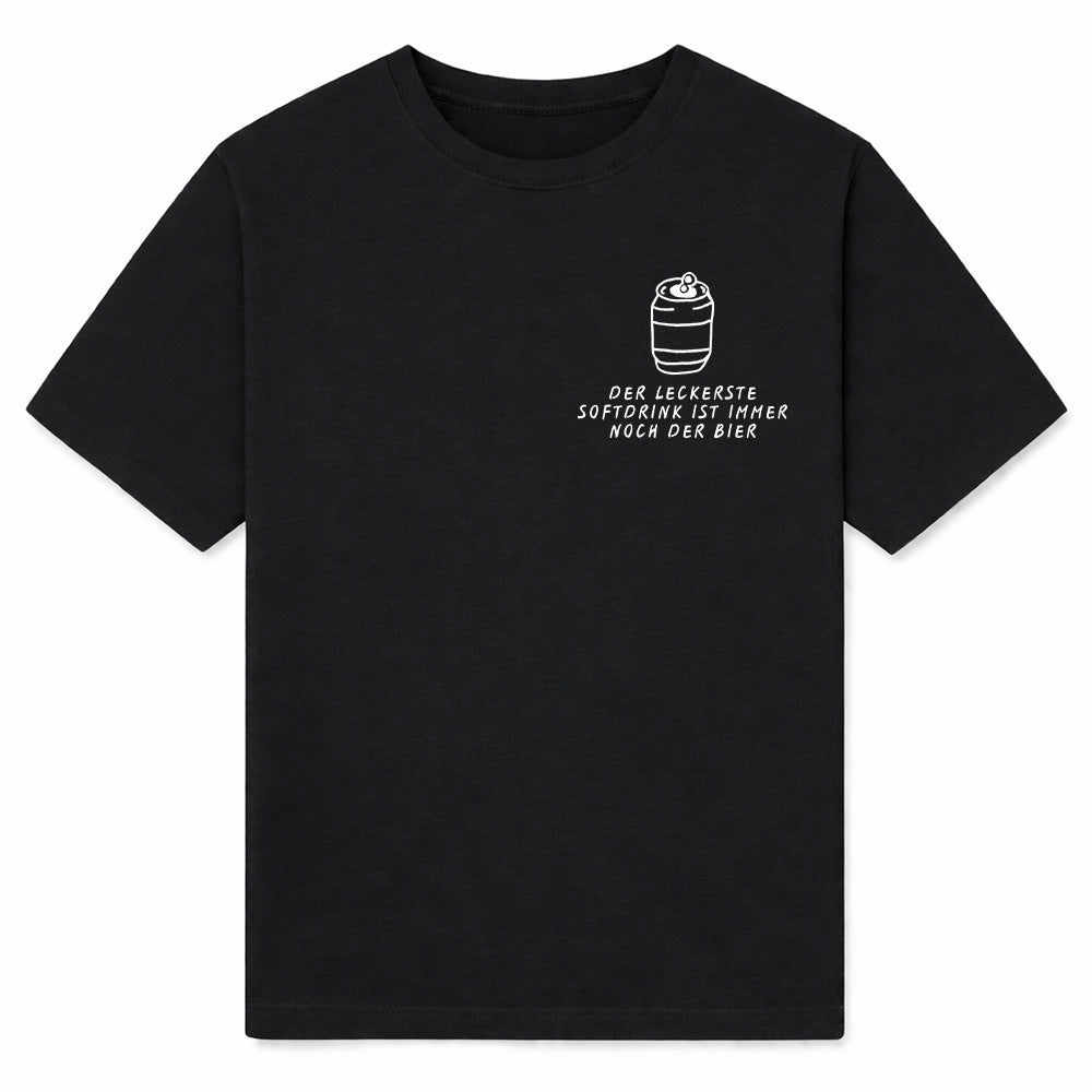 SOFTDRINK BIER BRUSTDRUCK - Premium T-Shirt Unisex