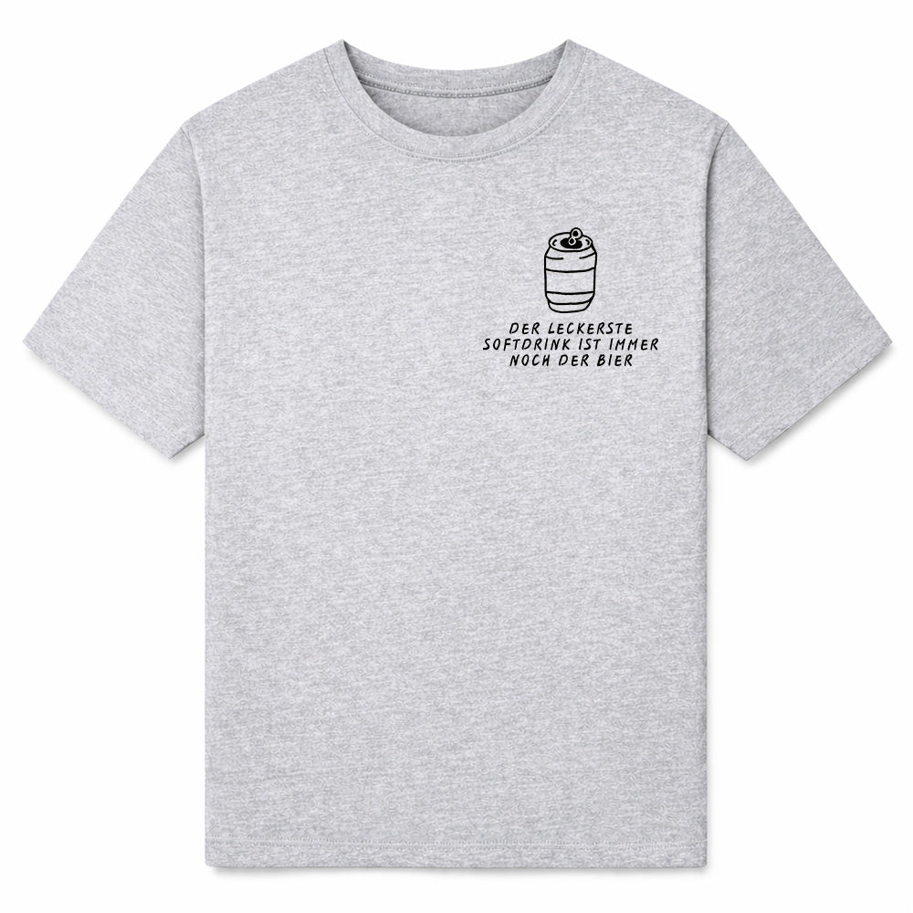 SOFTDRINK BIER BRUSTDRUCK - Premium T-Shirt Unisex