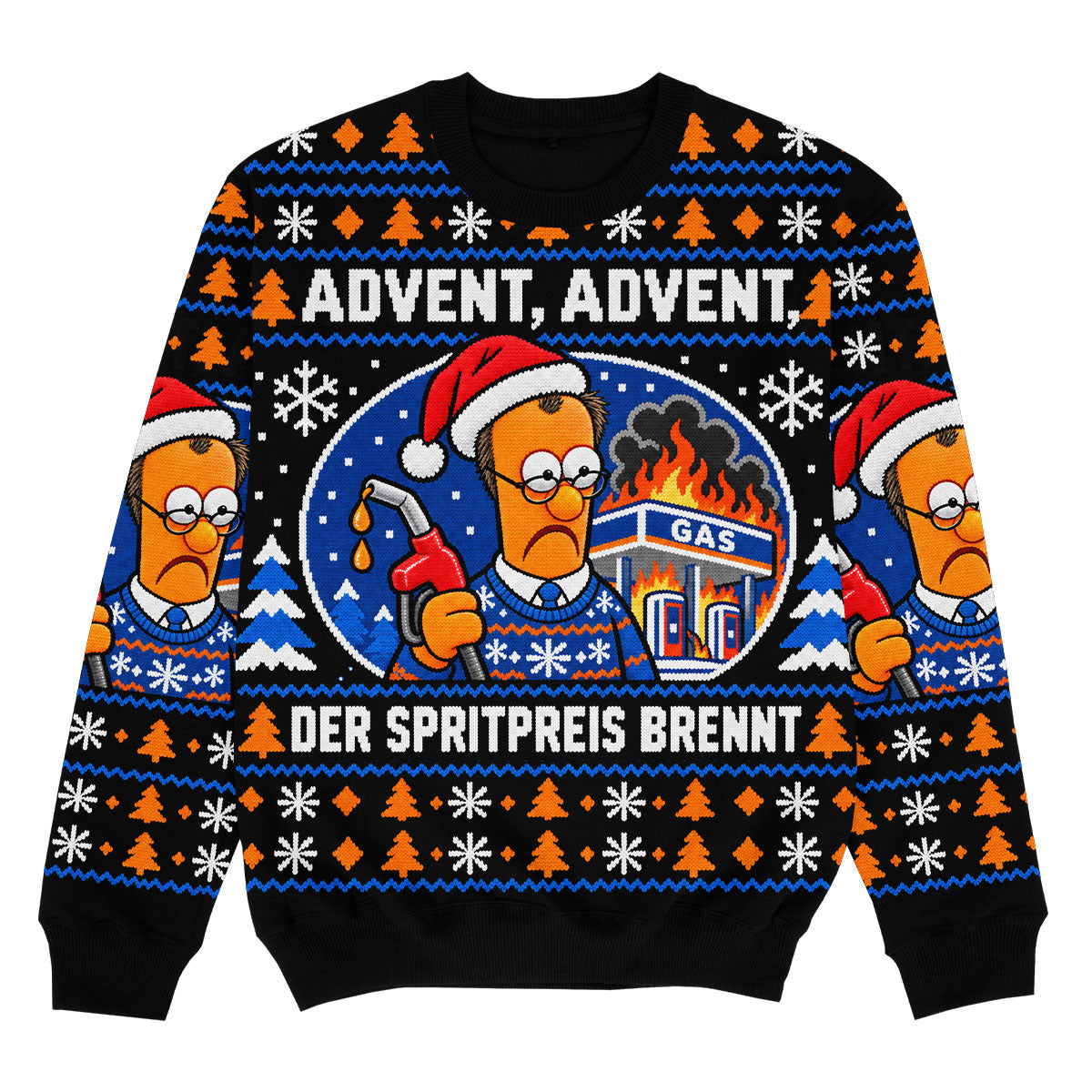 DER SPRITPREIS BRENNT - Signature Christmas Sweater