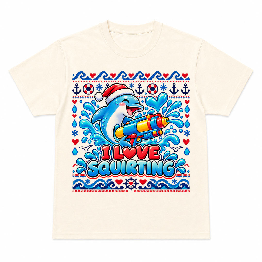 I LOVE SQUIRTING CHRISTMAS - Camiseta Navideña