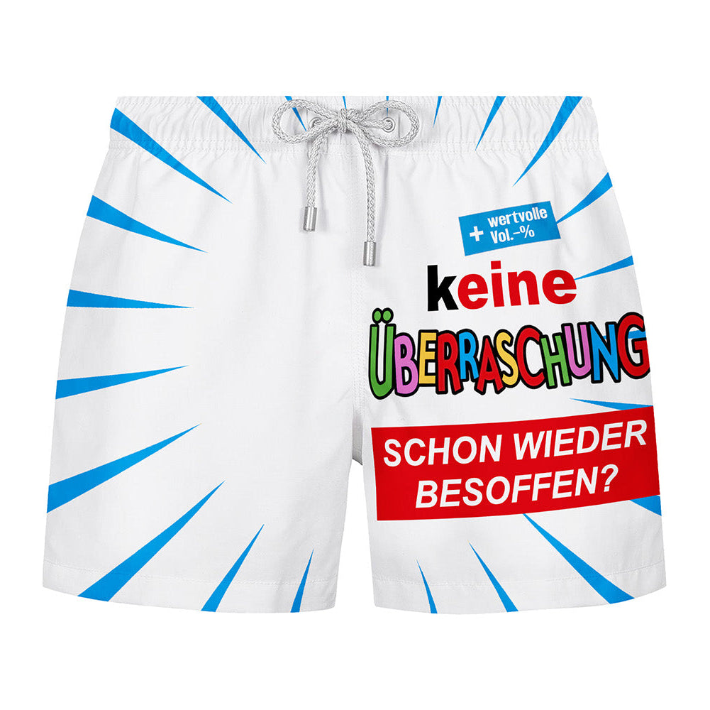 KEINE ÜBERRASCHUNG - Premium Badeshort Fullprint