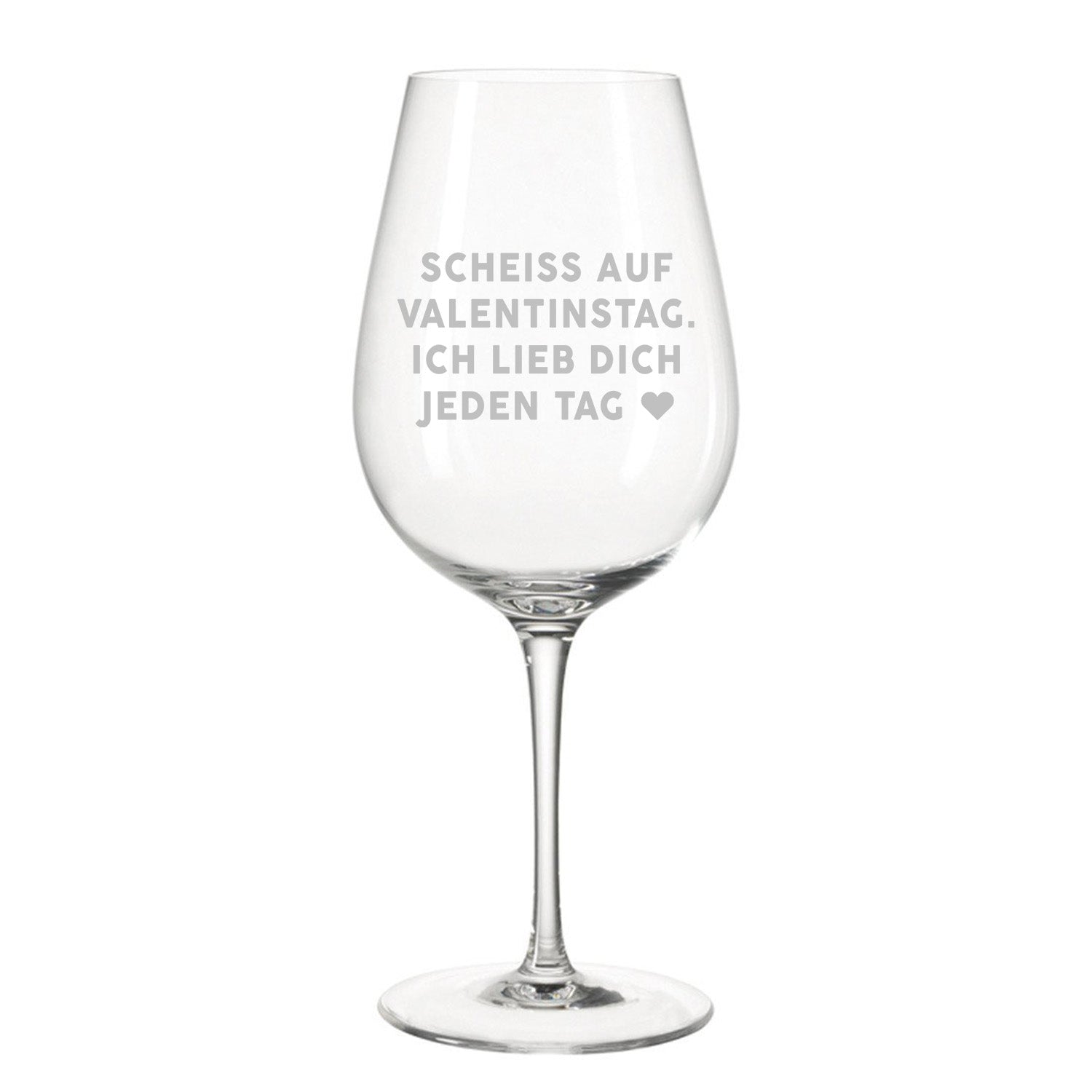 VALENTINSTAG - Premium Weinglas
