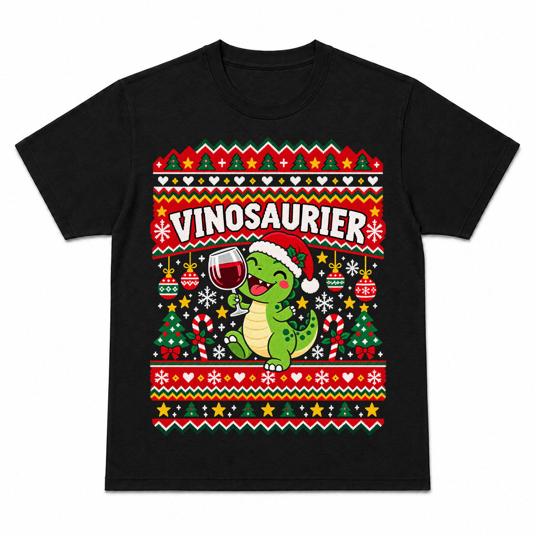 VINOSAURIER CHRISTMAS - Camiseta Navideña