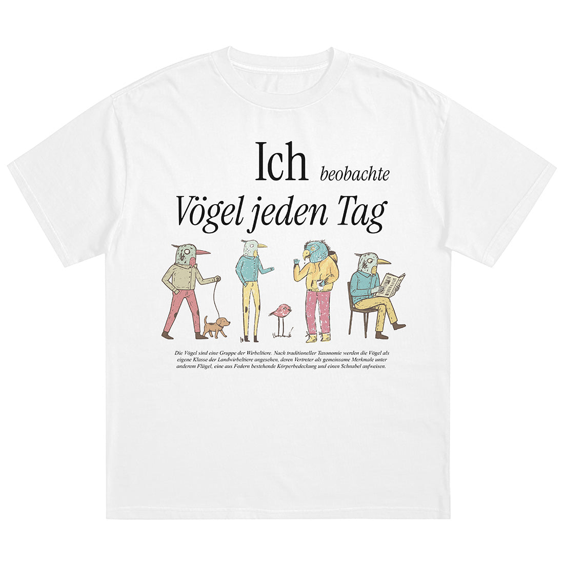 ICH BEOBACHTE VÖGEL - Premium Shirt Unisex