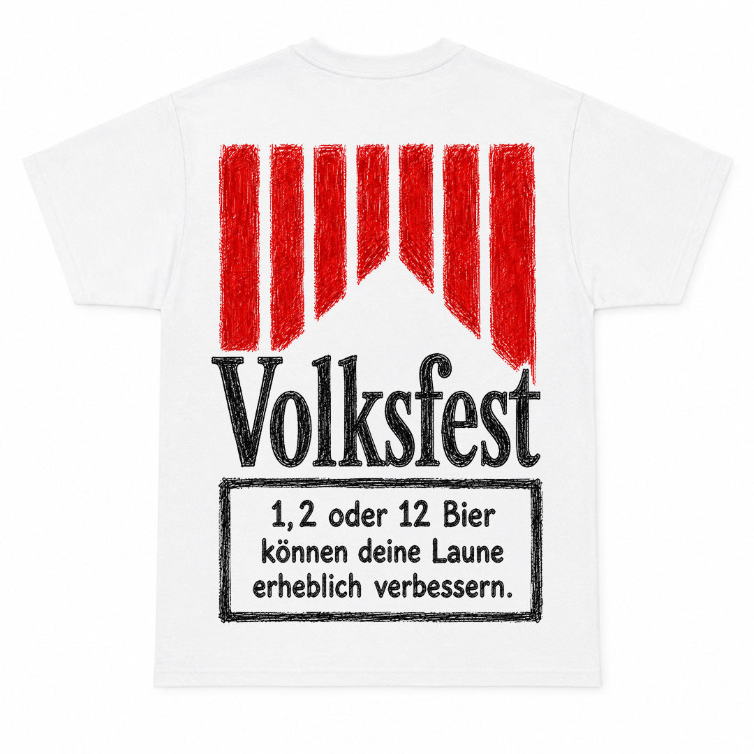 VOLKSFEST - Premium T-Shirt Backprint