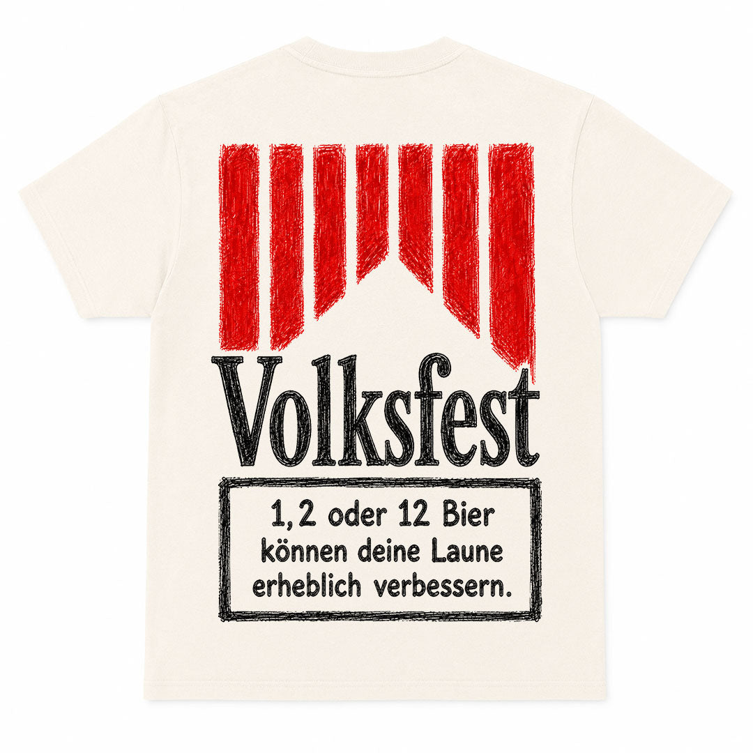 VOLKSFEST - Premium T-Shirt Backprint