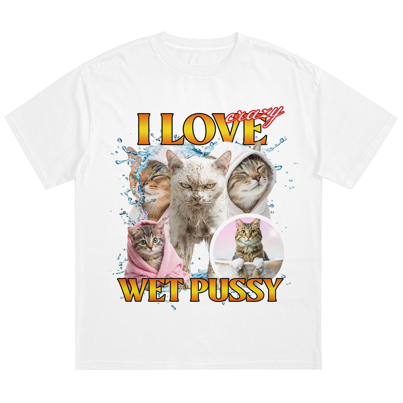 I LOVE WET CATS - Premium Shirt Unisex