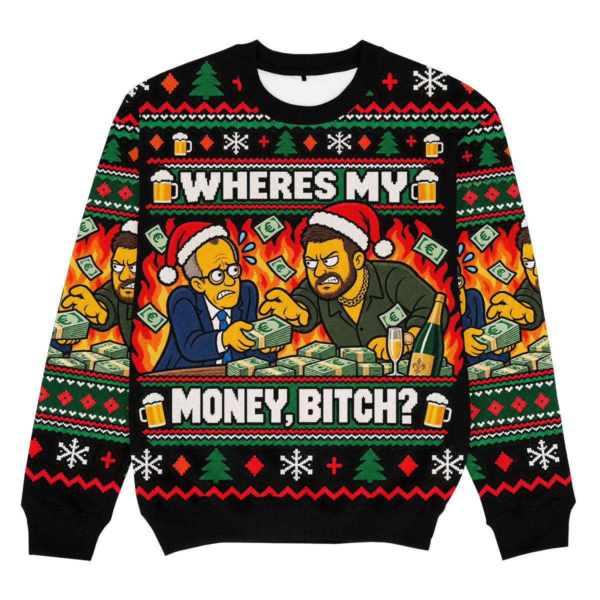 WHERE'S MY MONEY - Signature Christmas Sweater