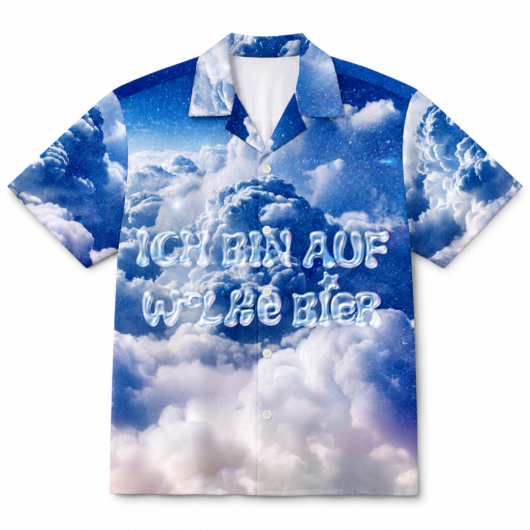 AUF WOLKE BIER - Premium Hawaihemd