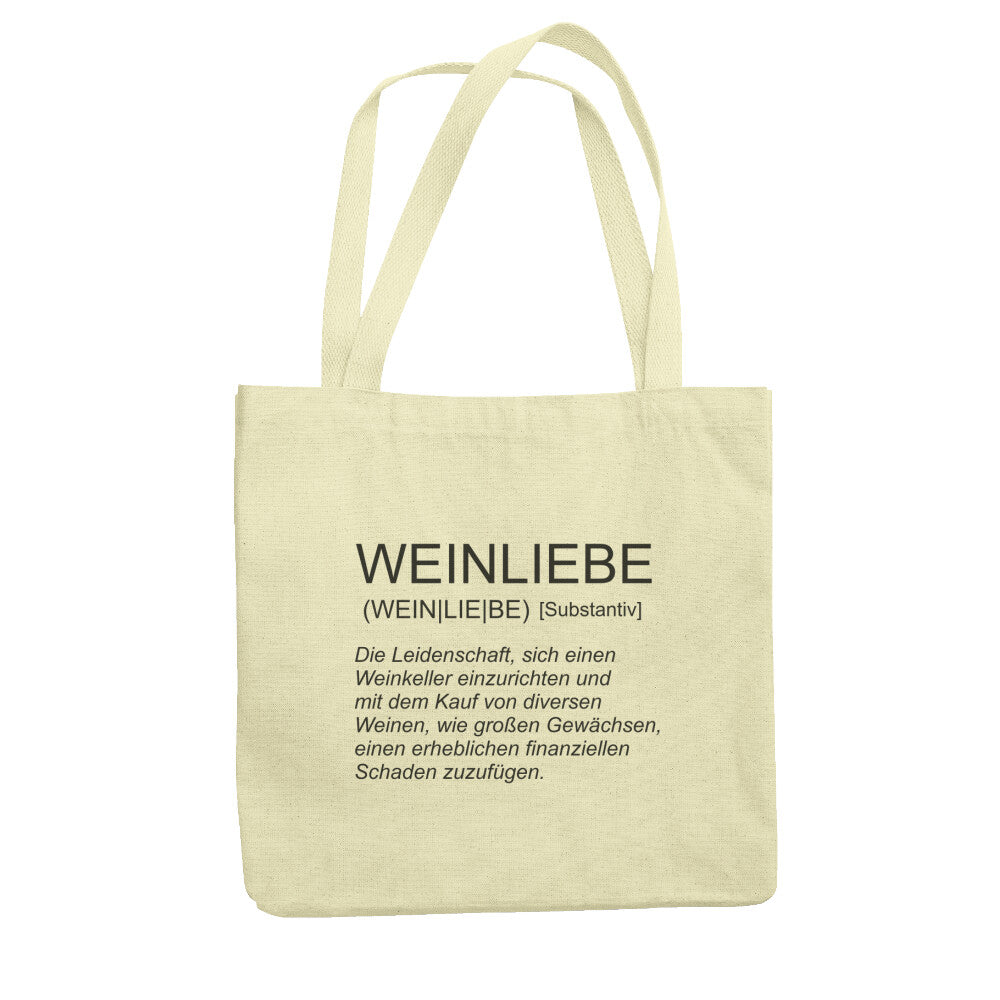 WEINLIEBE - Einkaufstasche Biobaumwolle - Weinspirits