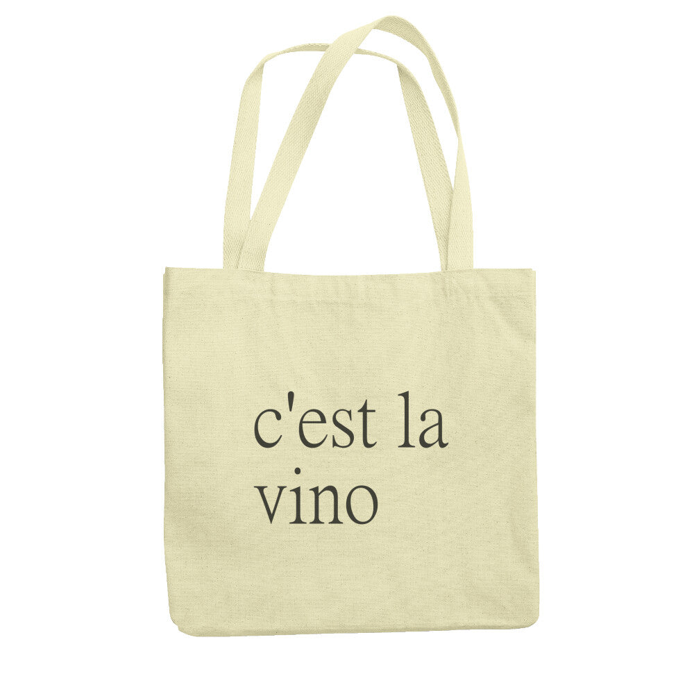c'est la vino - Einkaufstasche Biobaumwolle - Weinspirits