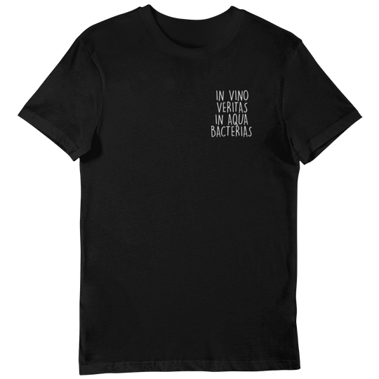 in vino veritas in aqua bacterias - Bio Shirt Herren - Weinspirits