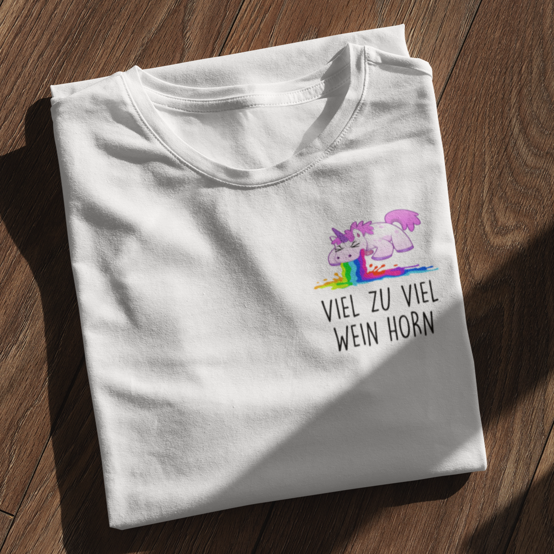 ZU VIEL WEIN HORN - Premium Shirt Damen - Weinspirits